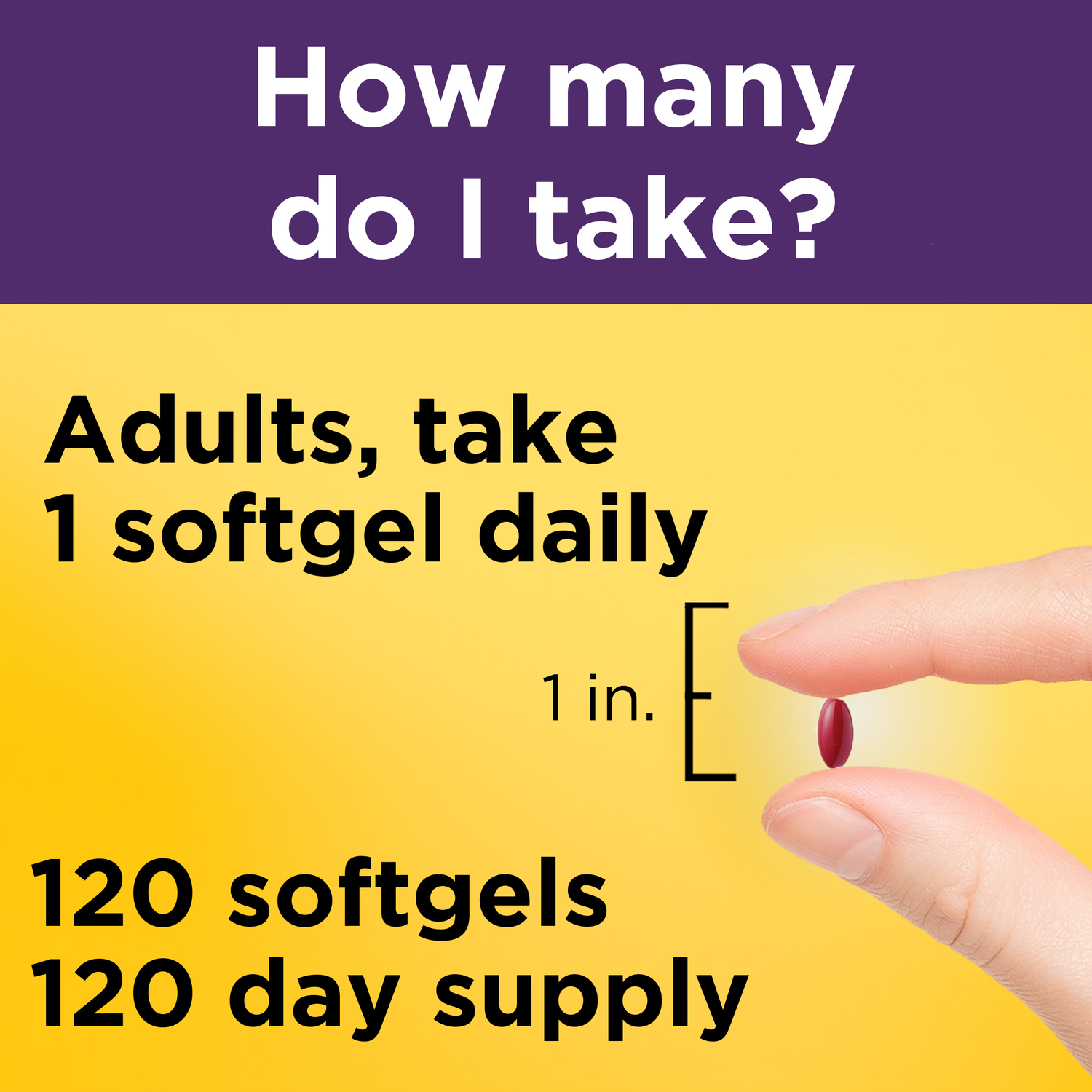 Hair-Skin-Nails‡ 2500 mcg Biotin Softgels | 120